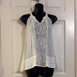 O'Neill White Crochet Women's Blouse Size XS